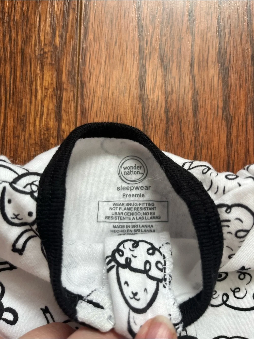 Blue Striped and Sheep Baby One-Piece Footed Pajamas ( Preemie and 0-3 Month)